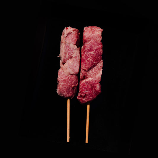 Japanese A5 Wagyu • Filet Skewers • 8 oz  Kagoshima • BMS 11